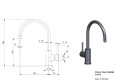 Reginox Kuchyňská baterie Reginox Cano gun metal