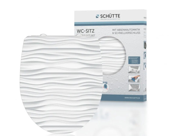 Schütte WHITE WAVE | Duroplast HG, Soft Close